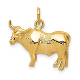 Image of 14K Yellow Gold Steer Pendant