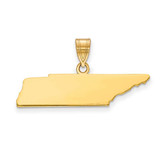 Image of 14K Yellow Gold TN State Pendant
