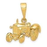 Image of 14K Yellow Gold Tractor Pendant