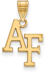 Image of 14K Yellow Gold United States Air Force Academy Medium Pendant LogoArt 4Y003USA