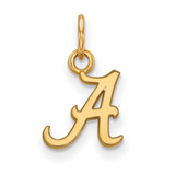 14K Yellow Gold University of Alabama X-Small Pendant by LogoArt (4Y001UAL)