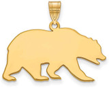 Image of 14K Yellow Gold University of California Berkeley Large Pendant LogoArt 4Y027UCB