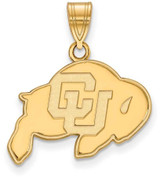 Image of 14K Yellow Gold University of Colorado Medium Pendant by LogoArt (4Y003UCO)