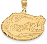 Image of 14K Yellow Gold University of Florida Large Pendant by LogoArt (4Y004UFL)