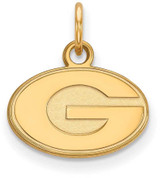 Image of 14K Yellow Gold University of Georgia X-Small Pendant by LogoArt (4Y001UGA)