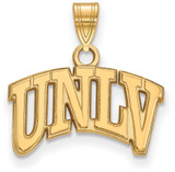 Image of 14K Yellow Gold University of Nevada Las Vegas Small Pendant by LogoArt 4Y001UNL