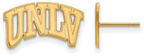 Image of 14K Yellow Gold University of Nevada Las Vegas Small Post Earrings by LogoArt