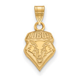 14K Yellow Gold University of New Mexico Small Pendant by LogoArt (4Y001UNM)
