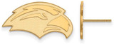 Image of 14K Yellow Gold University of Southern Miss Small Post Earrings by LogoArt