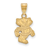 14K Yellow Gold University of Wisconsin Medium Pendant by LogoArt (4Y045UWI)