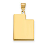 Image of 14K Yellow Gold UT State Pendant