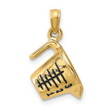 Image of 14K Yellow Gold w/ Enamel 3-D Measuring Cup Pendant