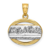 Image of 14k Yellow Gold w/ Rhodium The Last Supper Pendant
