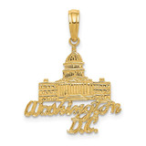 Image of 14K Yellow Gold Washington D.C. Capitol Building Pendant