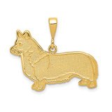 Image of 14K Yellow Gold Welsh Corgi Pendant