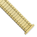 Image of 15-20mm 6.25" Mens Yellow-tone Expansion Stainless Steel Watch Band