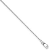 Image of 16" 10K White Gold .90mm Box Chain Necklace