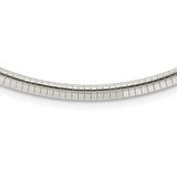 Image of 16" Sterling Silver 4mm Cubetto Omega Chain Necklace