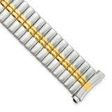 Image of 16-20mm 6.75" Twotone DeFlexo Sanded/Mirror Expansion Stainless Steel Watch Band