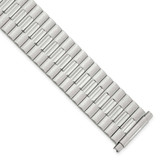 Image of 17-22mm 7.25" Mens Long Stainless Steel Expansion Watch Band