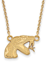 Image of 18" 10K Yellow Gold Florida A&M University Small Pendant w/ Necklace by LogoArt