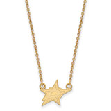 Image of 18" 10K Yellow Gold NHL Dallas Stars Small Pendant w/ Necklace by LogoArt