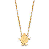 18 inch 10K Yellow Gold Syracuse University Large Pendant Necklace LogoArt 1Y031SYU-18