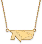 Image of 18" 10K Yellow Gold University of North Dakota Small Pendant w/ Necklace by LogoArt