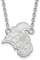Image of 18" 14K White Gold Coastal Carolina University Large Pendant w/ Necklace by LogoArt