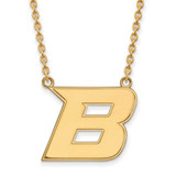 Image of 18" 14K Yellow Gold Boise State University Large Pendant w/ Necklace by LogoArt
