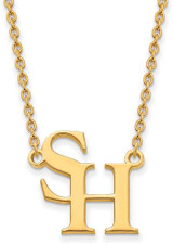 Image of 18" 14K Yellow Gold Sam Houston State University Large Pendant Necklace by LogoArt