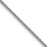 Image of 18" Stainless Steel Polished 1.2mm Box Chain Necklace