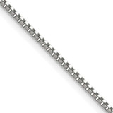 Image of 18" Stainless Steel Polished 1.5mm Box Chain Necklace