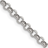 Image of 18" Stainless Steel Polished 4.6mm Rolo Chain Necklace