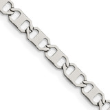 18 inch Stainless Steel Polished 5mm Anchor Chain Necklace