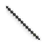 Image of 18" Stainless Steel Polished Black IP-plated 2mm Ball Chain Necklace