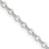 Image of 18" Sterling Silver 2.25mm Fancy Rolo Chain Necklace