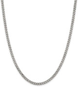 Image of 18" Sterling Silver Rhodium-plated 4.5mm Curb Chain Necklace