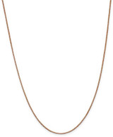 Image of 20" 14K Rose Gold 1.0mm Box Chain Necklace