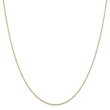 Image of 20" 14K Yellow Gold 0.8mm Loose Rope Chain Necklace