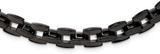 Image of 20" Stainless Steel 10mm Polished Black IP-plated Link Chain Necklace