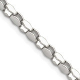 Image of 20" Stainless Steel 3.5mm Polished Fancy Link Chain Necklace