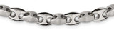 Image of 20" Stainless Steel 8mm Brushed and Polished Chain Necklace