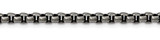 Image of 20" Stainless Steel Antiqued and Polished 3.9mm Rounded Box Chain Necklace