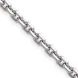 Image of 20" Stainless Steel Polished 5.3mm Cable Chain Necklace