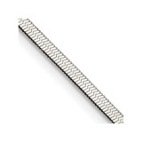 Image of 22" Stainless Steel Polished 3.3mm Herringbone Chain Necklace