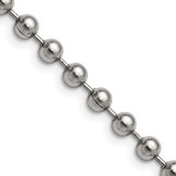 Image of 22" Stainless Steel Polished 5mm Ball Chain Necklace