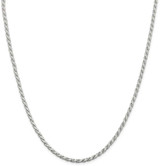 Image of 22" Sterling Silver 3.1mm Flat Rope Chain Necklace