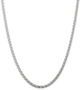 Image of 22" Sterling Silver 3.5mm Diamond-cut Round Spiga Chain Necklace