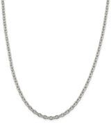 Image of 22" Sterling Silver 4.5mm Cable Chain Necklace